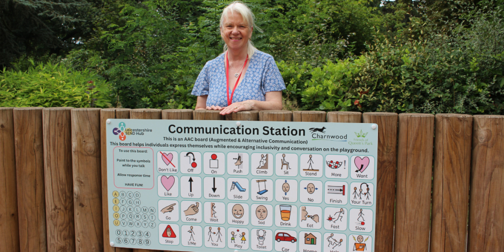 Photo shows Cllr Anne Gray, the council’s lead member for waste, open spaces and leisure facilities, at Queen's Park in Loughborough.