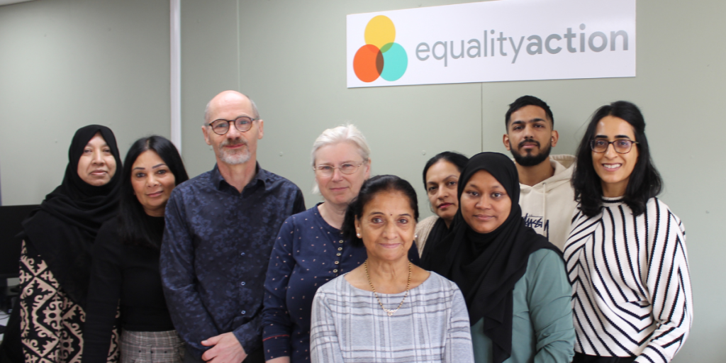 Photo shows the team at Equality Action