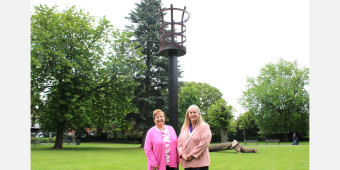 Loughborough resident Jane Bryson (left) will be lighting the beacon to mark the 80th anniversary of D-Day on June 6, 2024, alongside the Mayor of Charnwood, Cllr Dr Julie Bradshaw MBE.